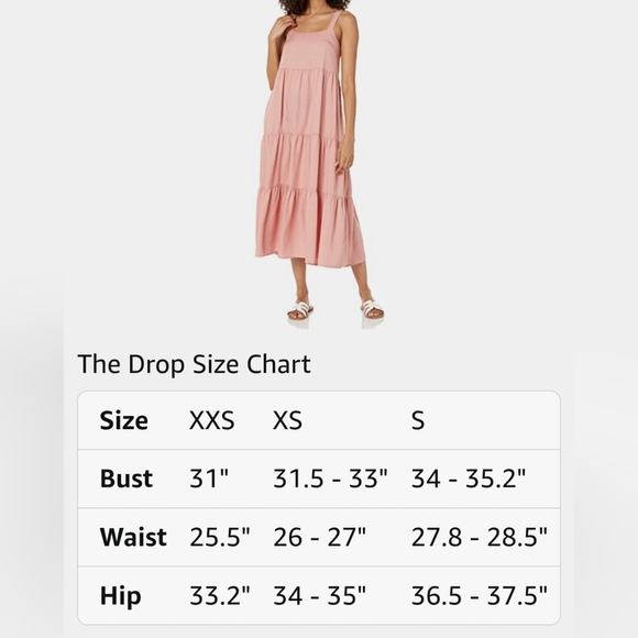 The Drop Women's Britt Tiered Midi Tent Dress #796,  1025 - Picture 6 of 11